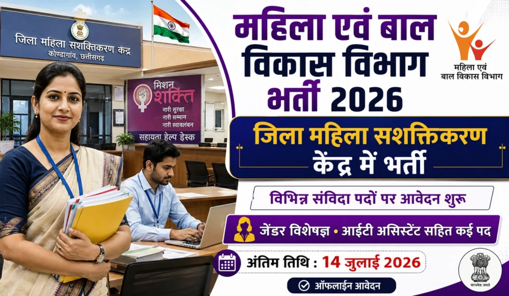 Kondagaon WCD Recruitment 2026